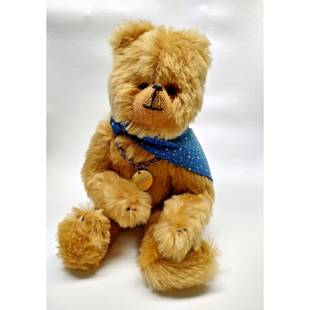 Vintage CM Bears Carol Martin BONNY 4/30 Gold fully Jointed Artist Bear 14" Tall